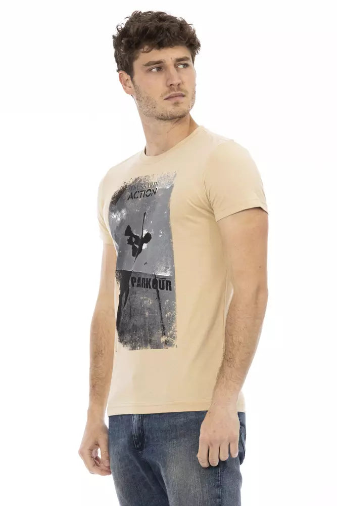Beige Cotton T-Shirt