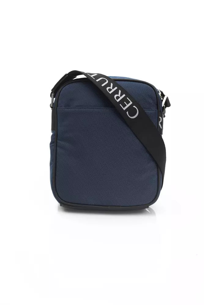 Blue Nylon Messenger Bag