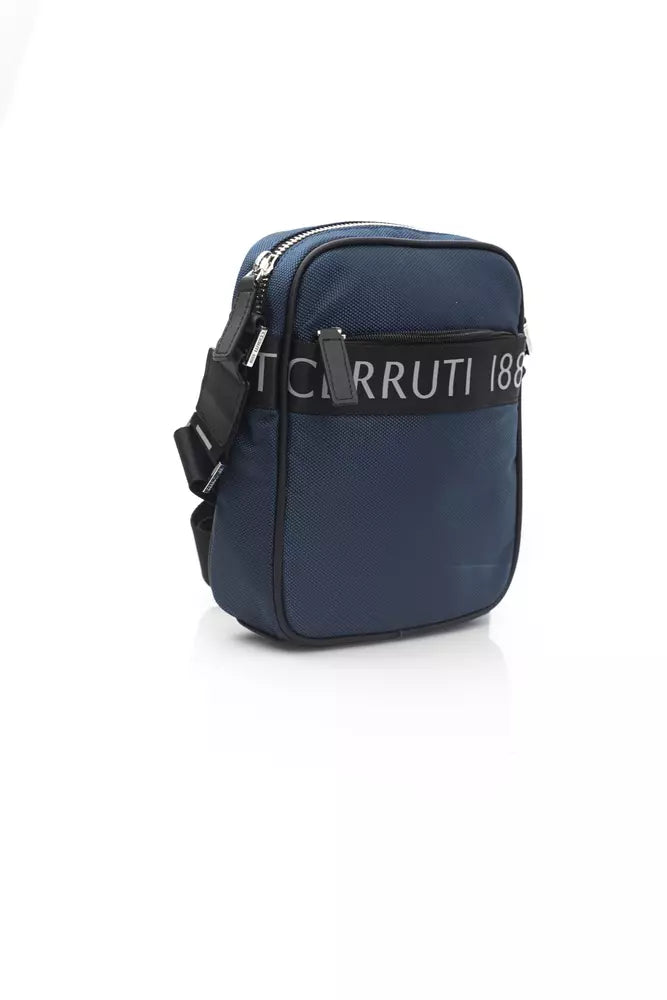 Blue Nylon Messenger Bag
