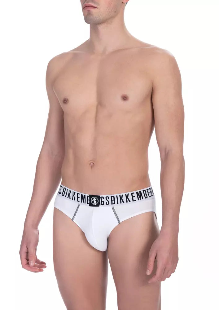 Bikkembergs White Cotton Underwear