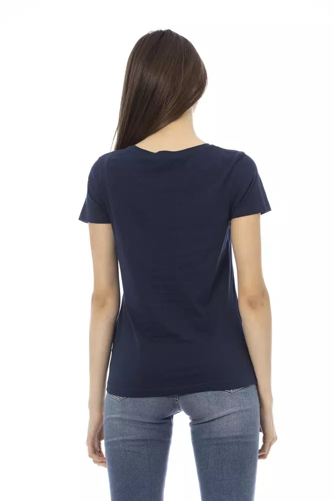 Blue Cotton Tops & T-Shirt
