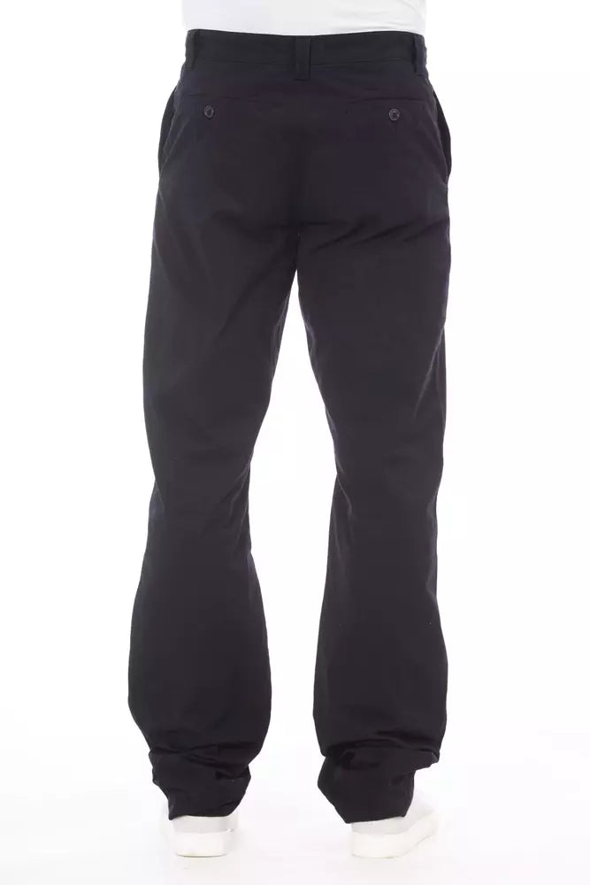 Alpha Studio Blue Cotton Jeans & Pant