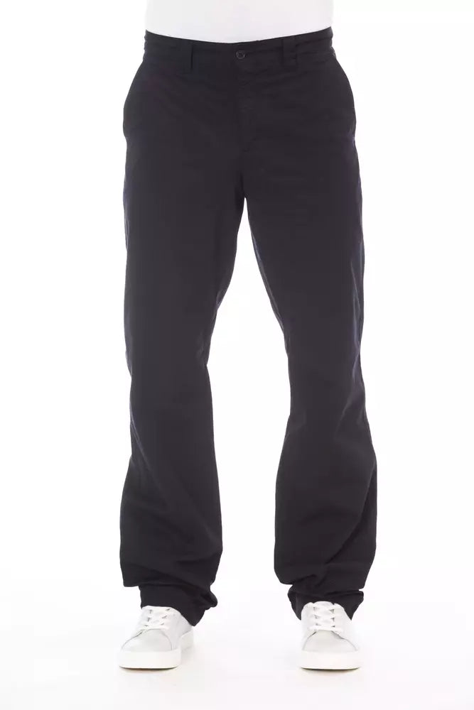 Alpha Studio Blue Cotton Jeans & Pant