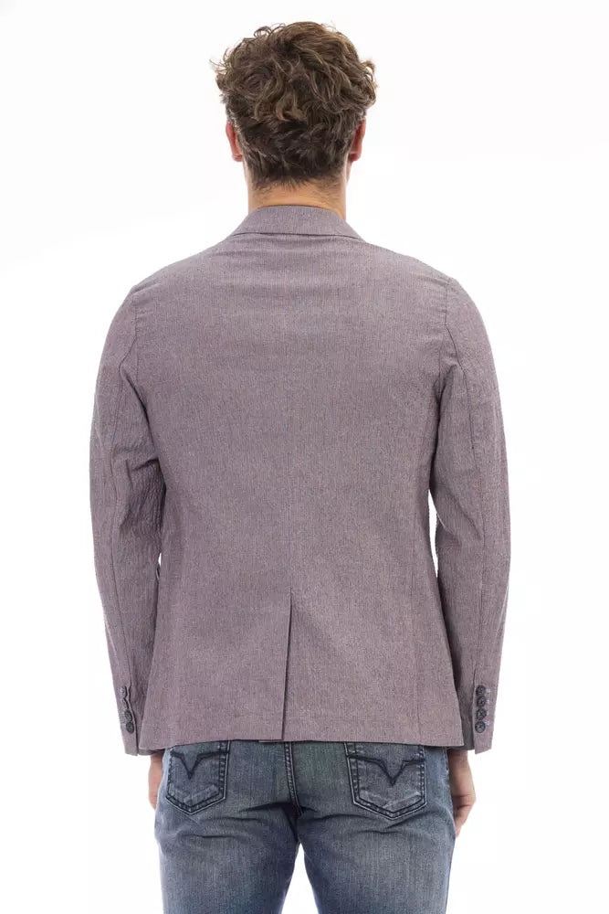 Distretto12 Purple Cotton Blazer