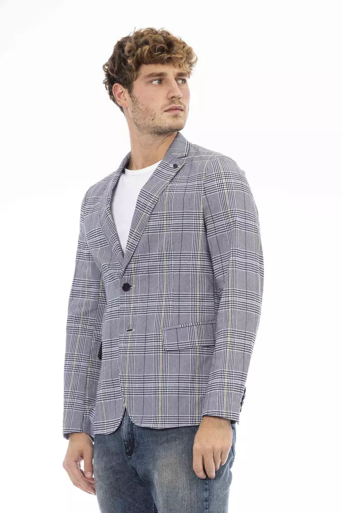 Distretto12 Blue Polyester Blazer