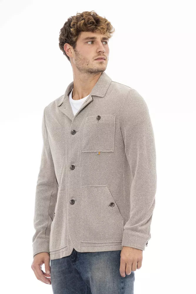 Distretto12 Beige Cotton Blazer