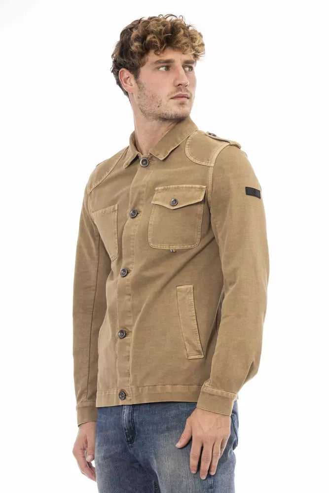 Distretto12 Brown Cotton Jacket