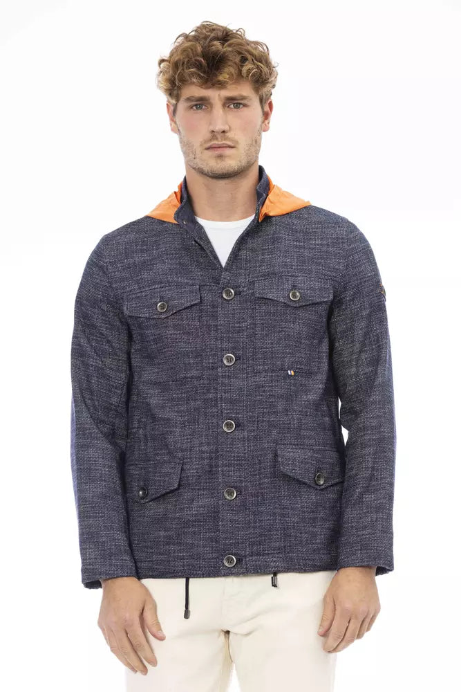 Distretto12 Blue Cotton Jacket