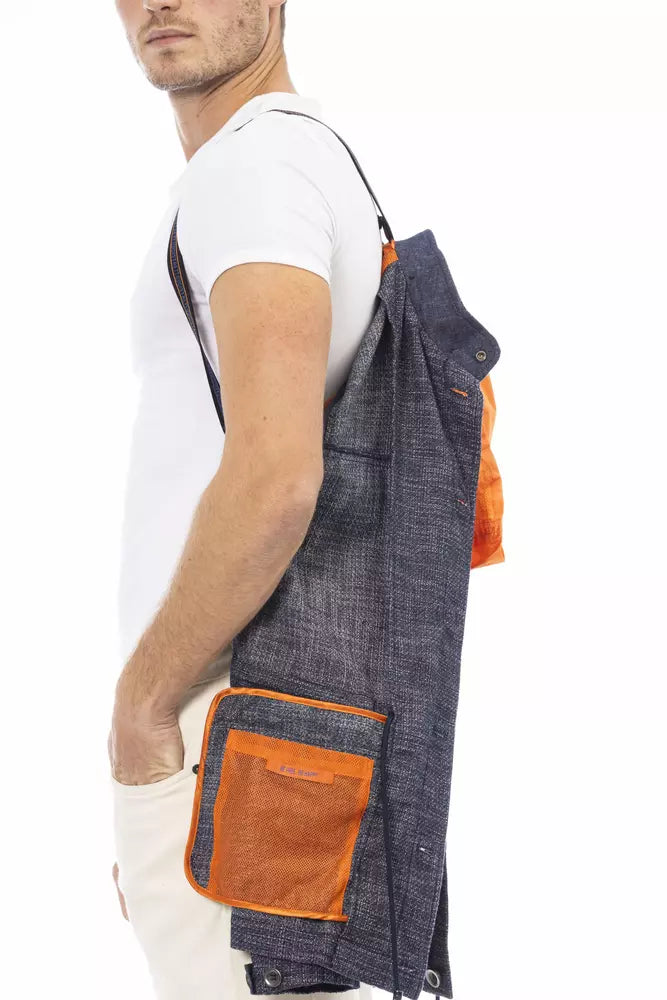 Distretto12 Blue Cotton Jacket