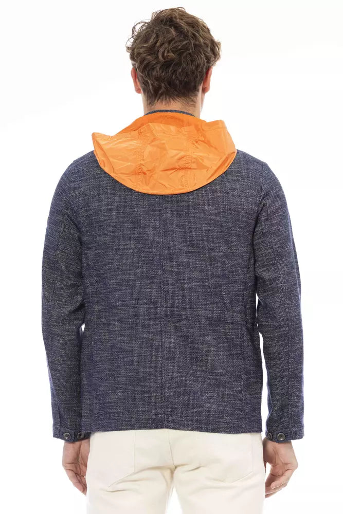 Distretto12 Blue Cotton Jacket