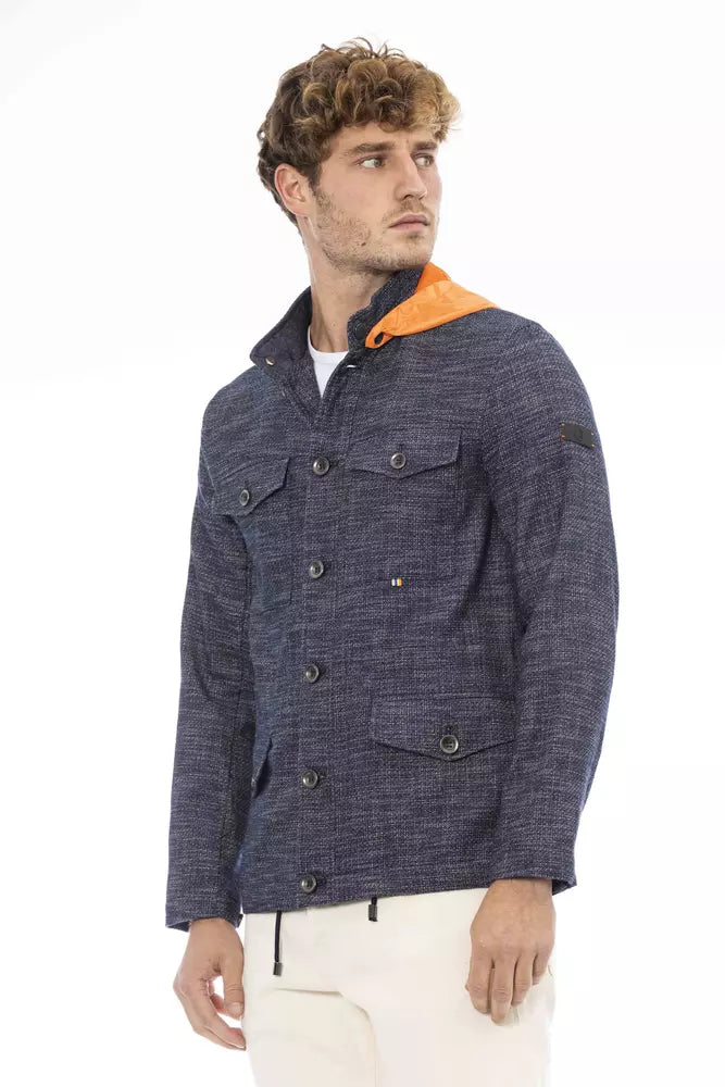 Distretto12 Blue Cotton Jacket