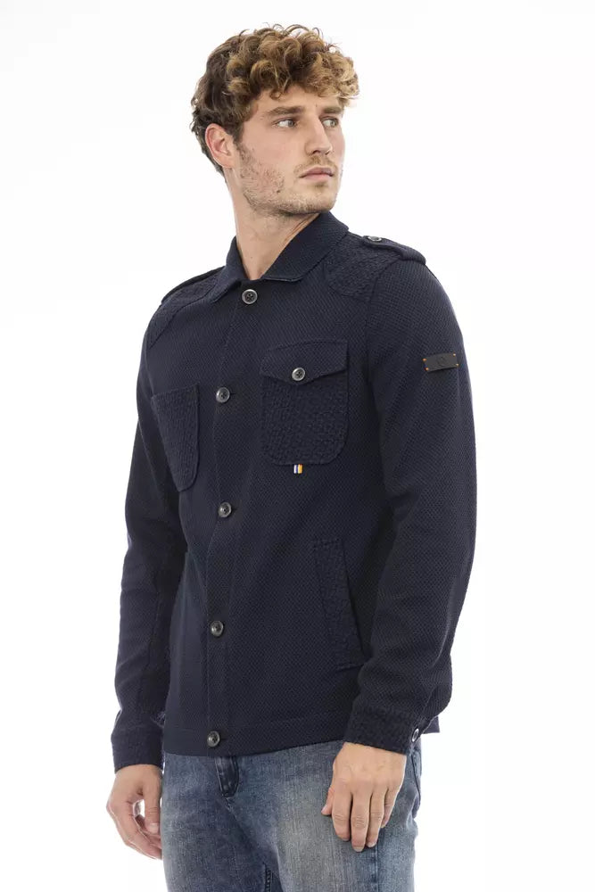 Distretto12 Blue Cotton Jacket