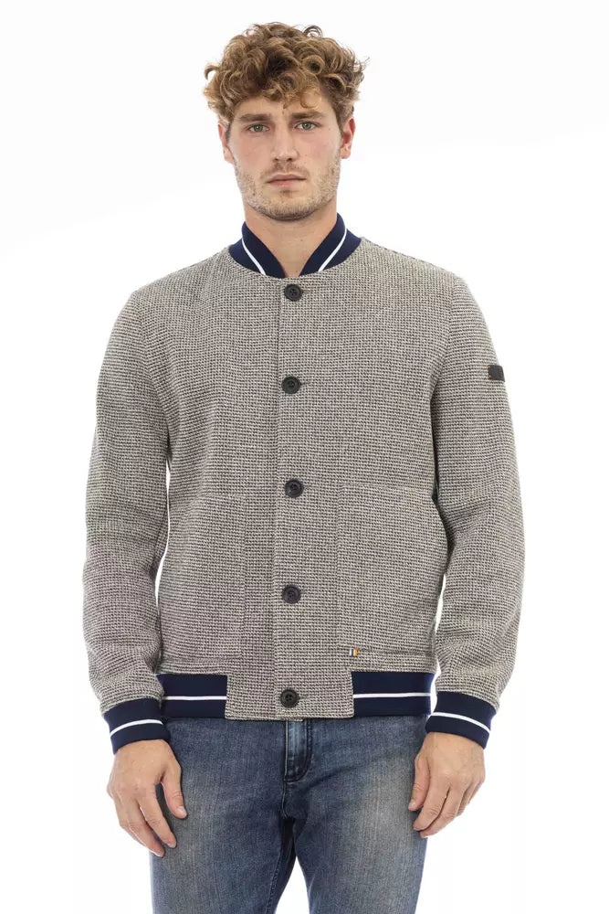 Distretto12 Blue Polyester Jacket