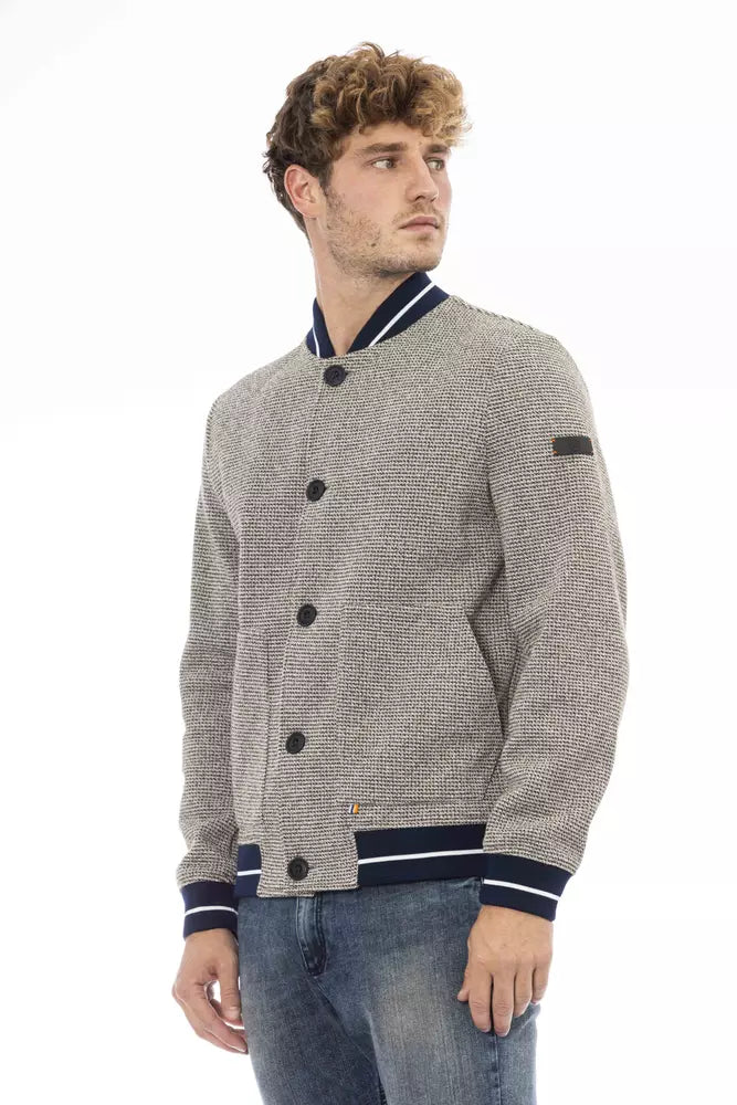 Distretto12 Blue Polyester Jacket