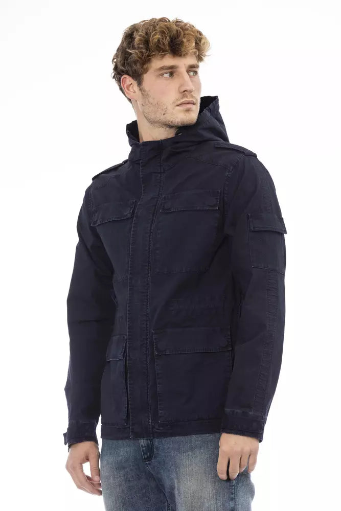 Distretto12 Blue Cotton Jacket
