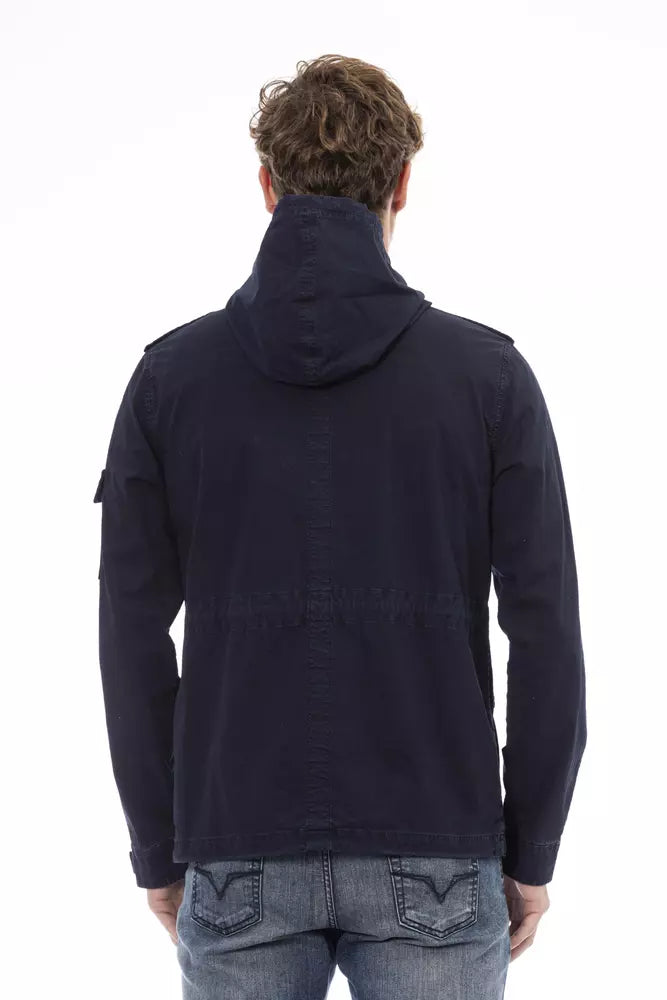 Distretto12 Blue Cotton Jacket