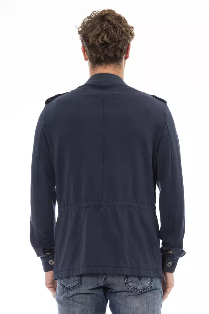 Distretto12 Blue Cotton Jacket