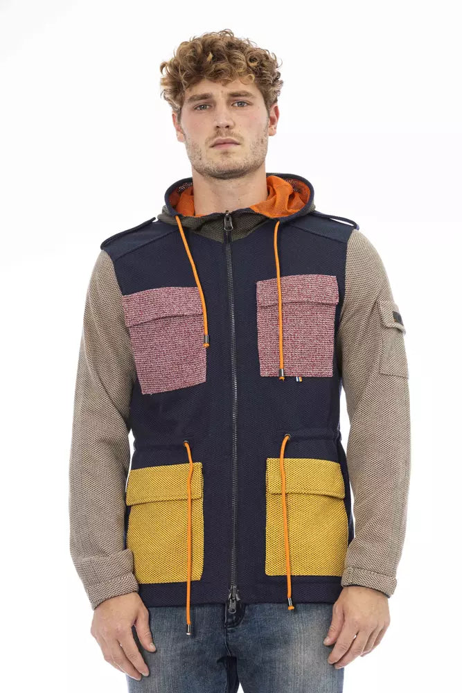 Distretto12 Blue Cotton Jacket
