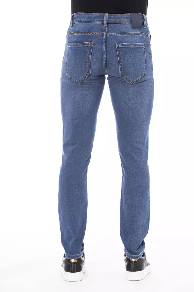 Distretto12 Blue Cotton Jeans & Pant