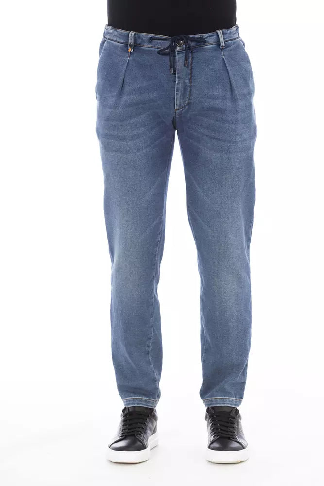 Distretto12 Blue Cotton Jeans & Pant