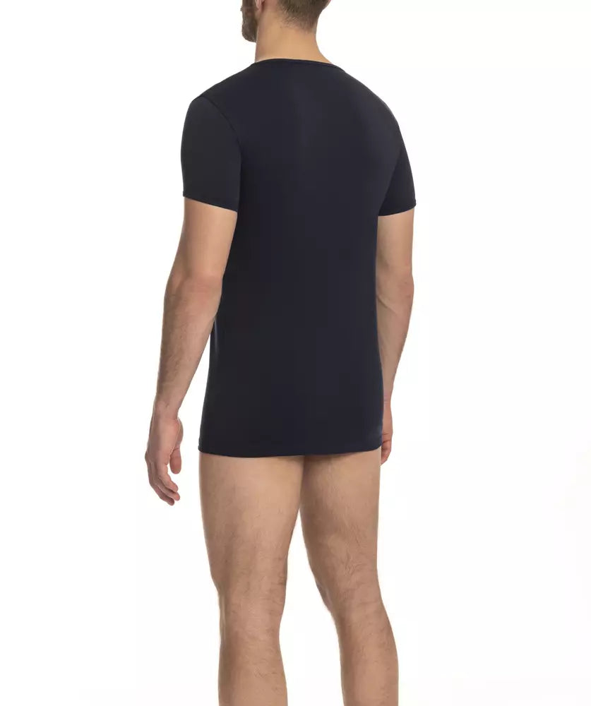 Cavalli Class Blue Cotton T-Shirt