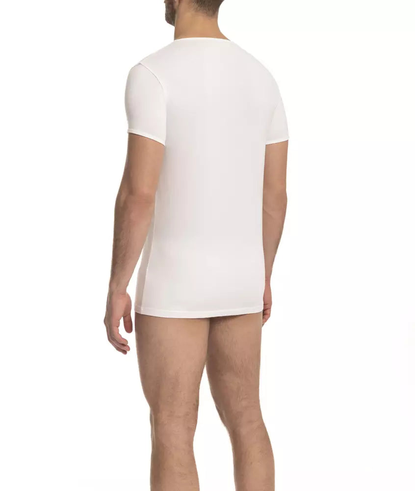 Cavalli Class White Cotton T-Shirt