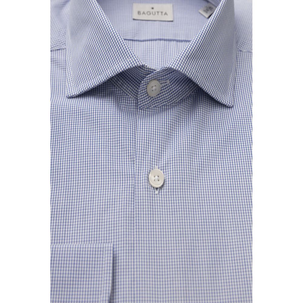 Bagutta Light Blue Cotton Shirt