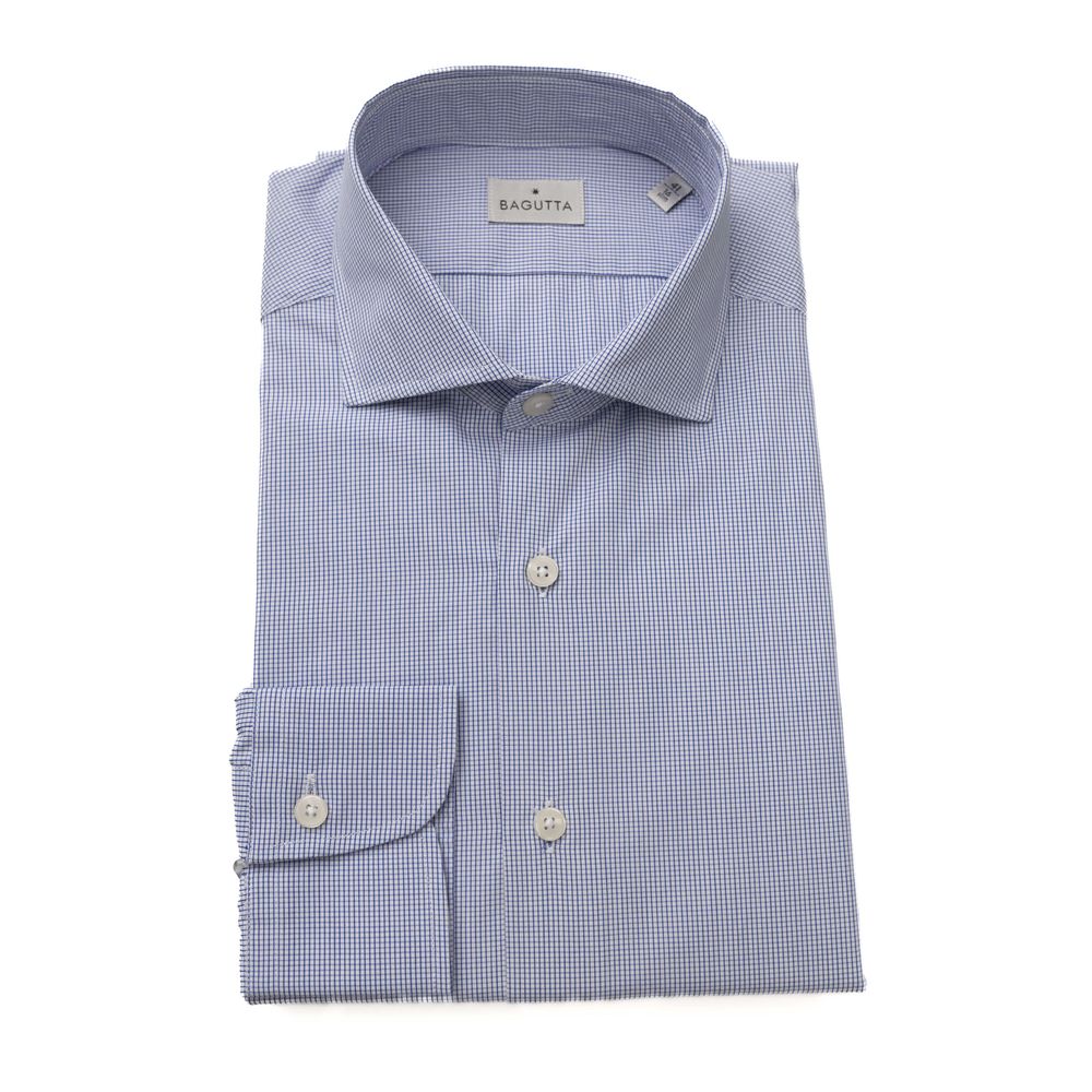 Bagutta Light Blue Cotton Shirt