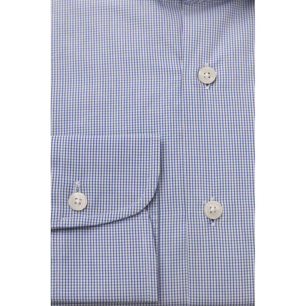Bagutta Light Blue Cotton Shirt