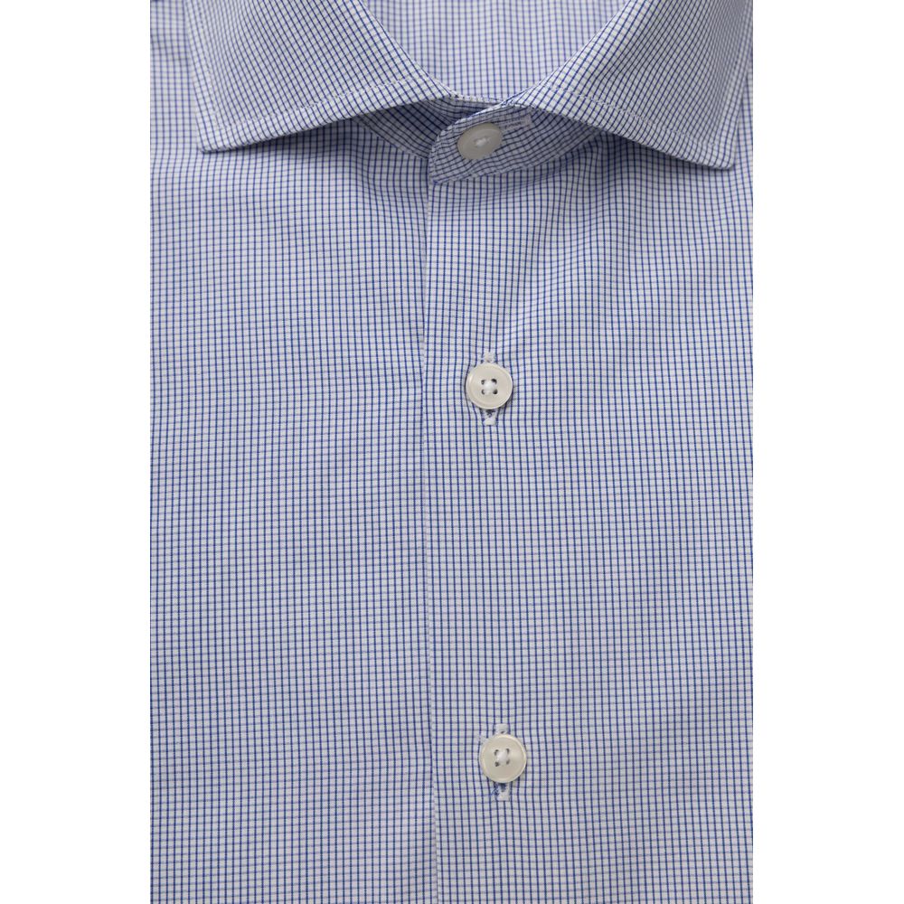 Bagutta Light Blue Cotton Shirt
