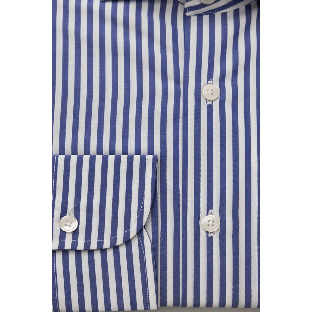 Bagutta Light Blue Cotton Shirt