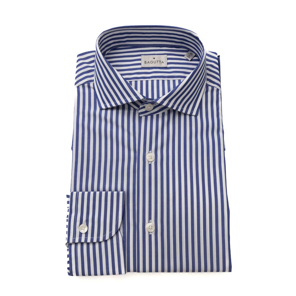 Bagutta Light Blue Cotton Shirt