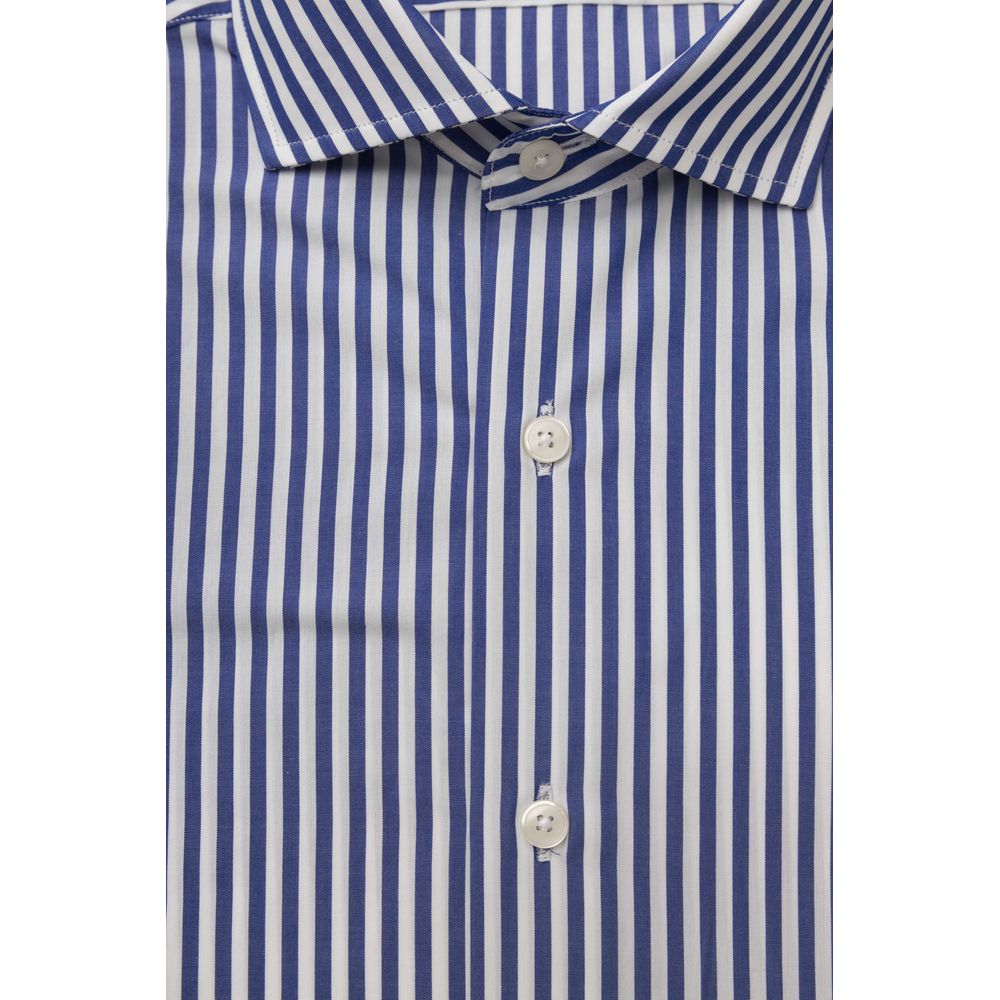 Bagutta Light Blue Cotton Shirt
