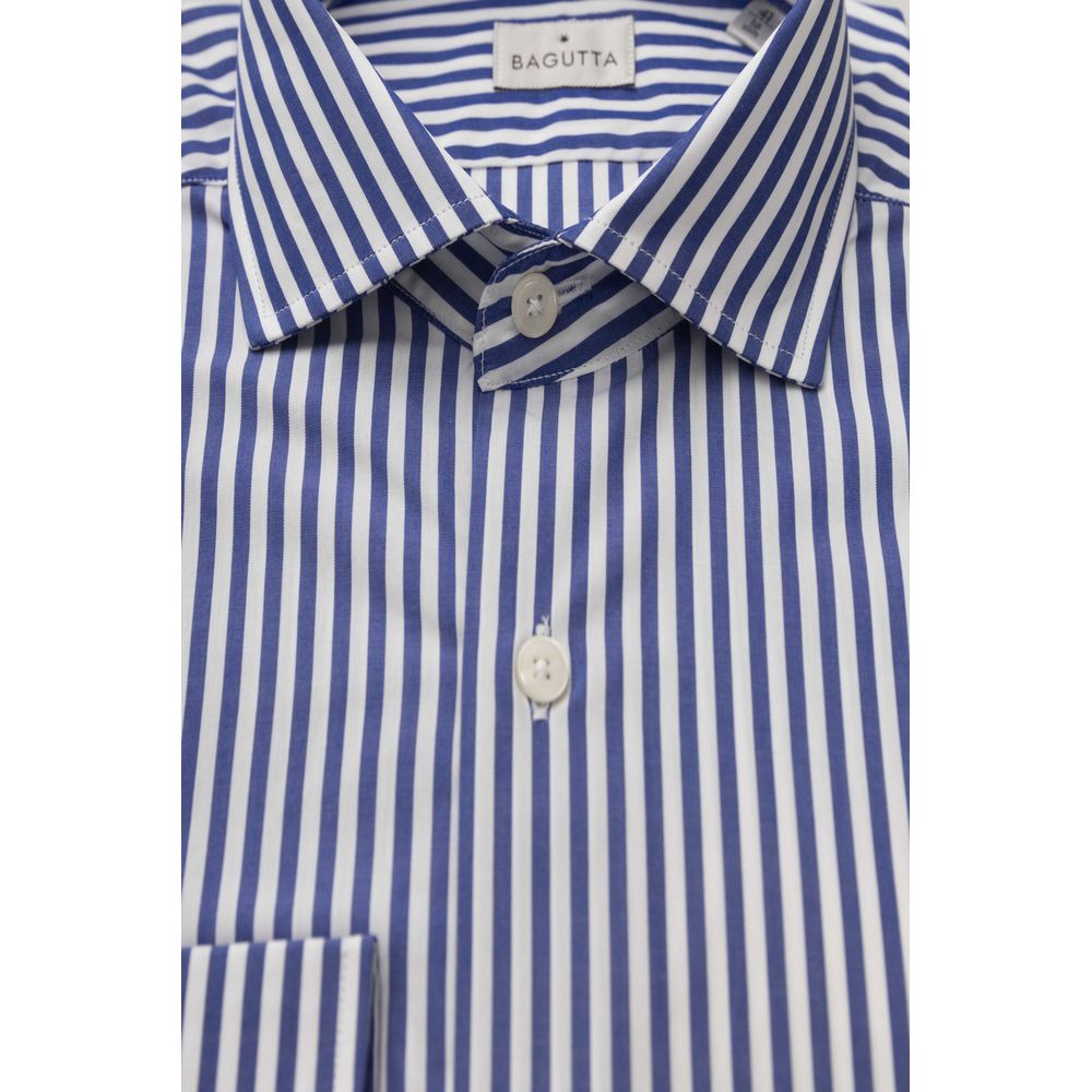 Bagutta Light Blue Cotton Shirt