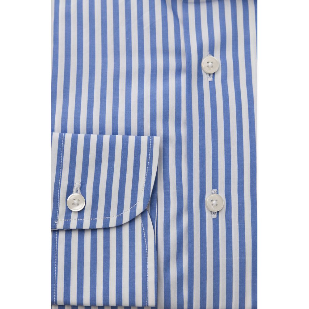 Bagutta Light Blue Cotton Shirt