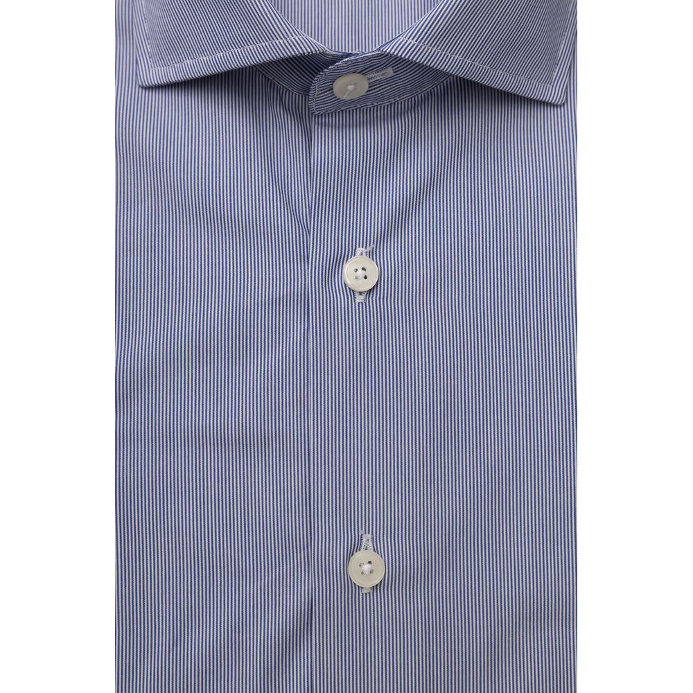 Bagutta Light Blue Cotton Shirt