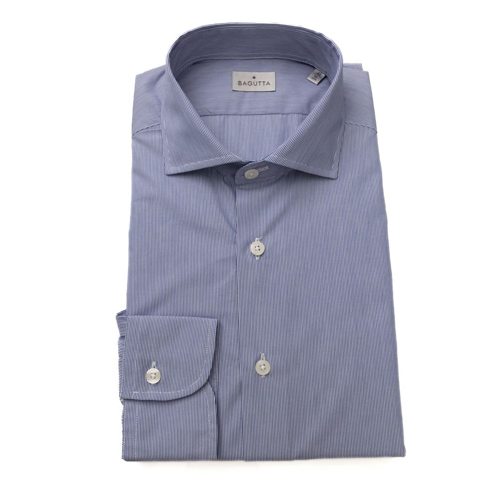 Bagutta Light Blue Cotton Shirt