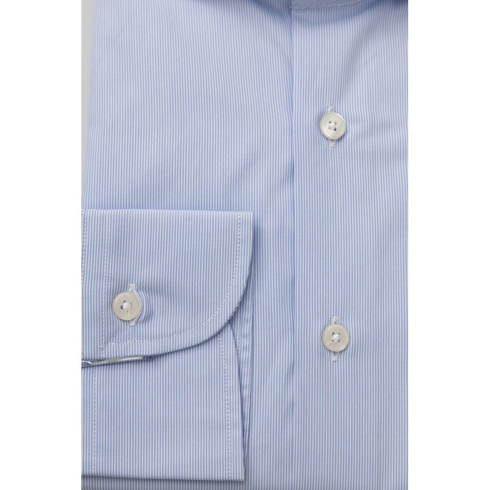 Bagutta Light Blue Cotton Shirt