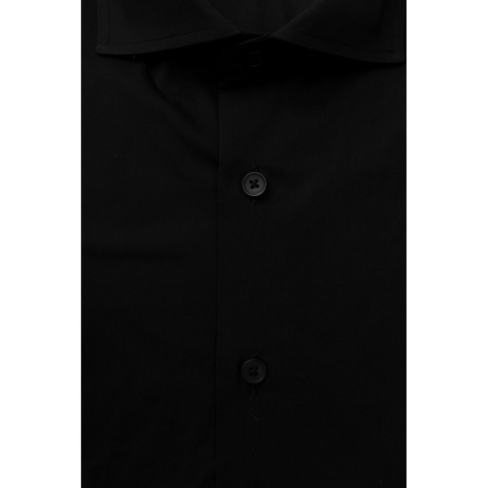 Bagutta Black Cotton Shirt