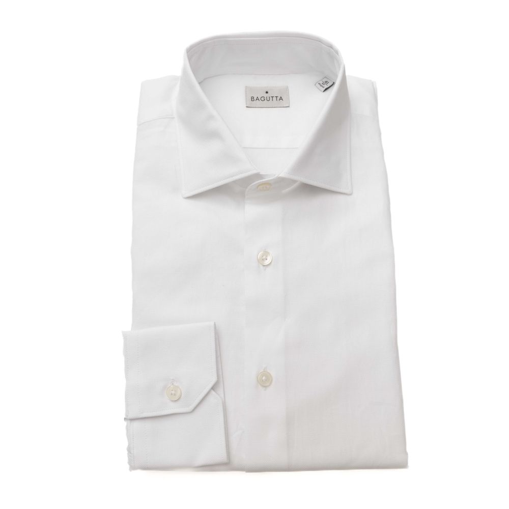 Bagutta White Cotton Shirt