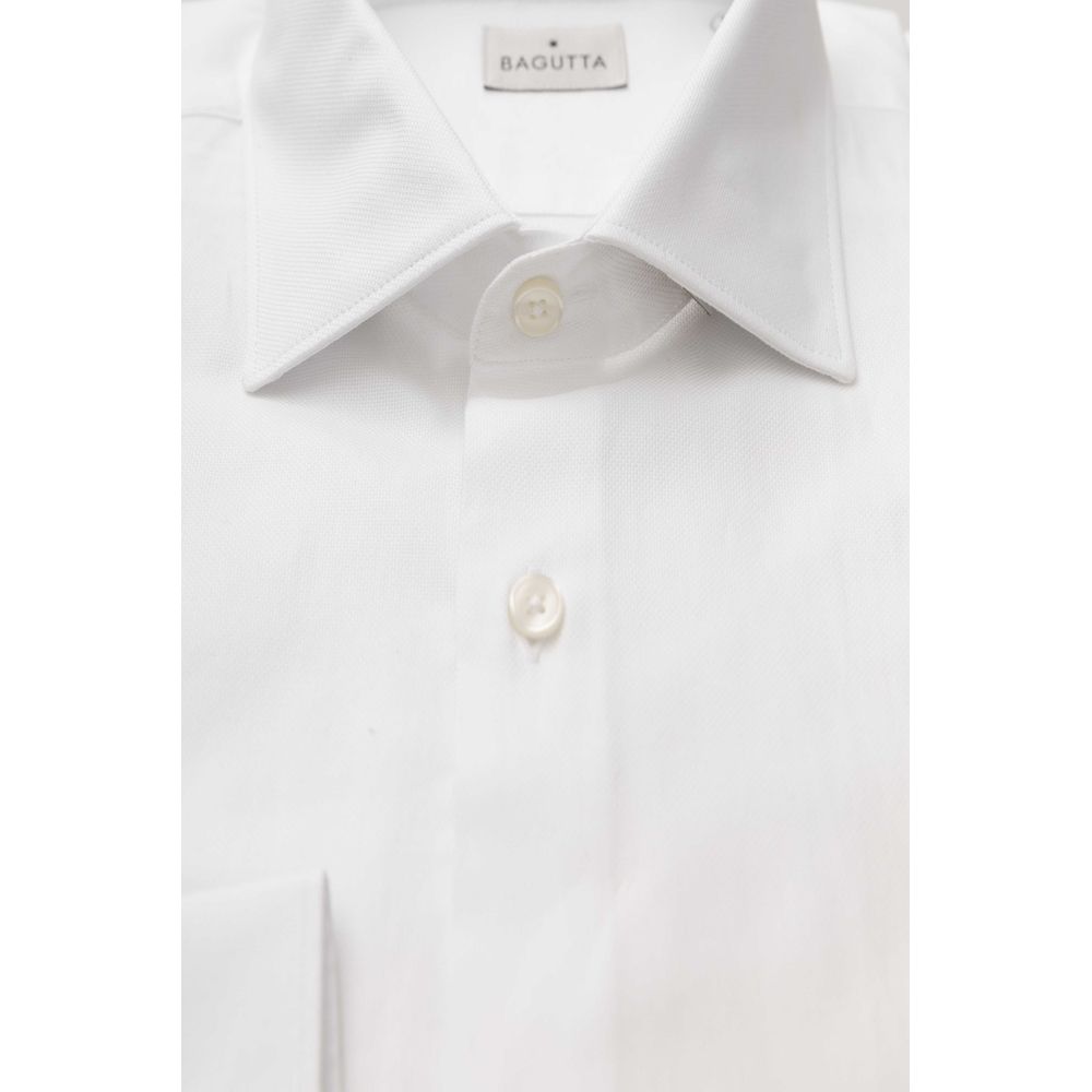Bagutta White Cotton Shirt