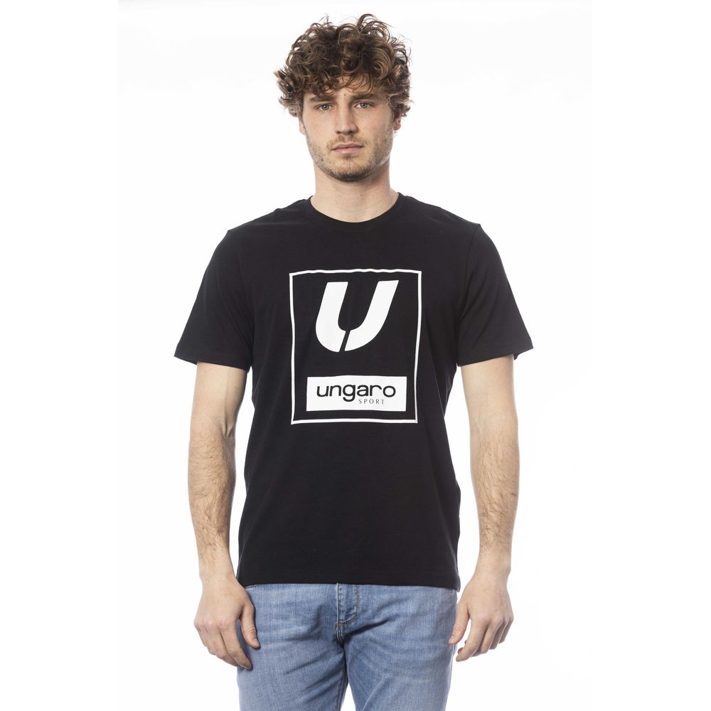 Ungaro Sport Black Cotton T-Shirt