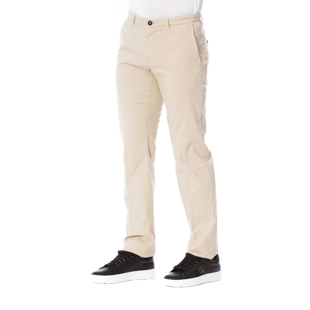 Trussardi Beige Cotton Jeans & Pant