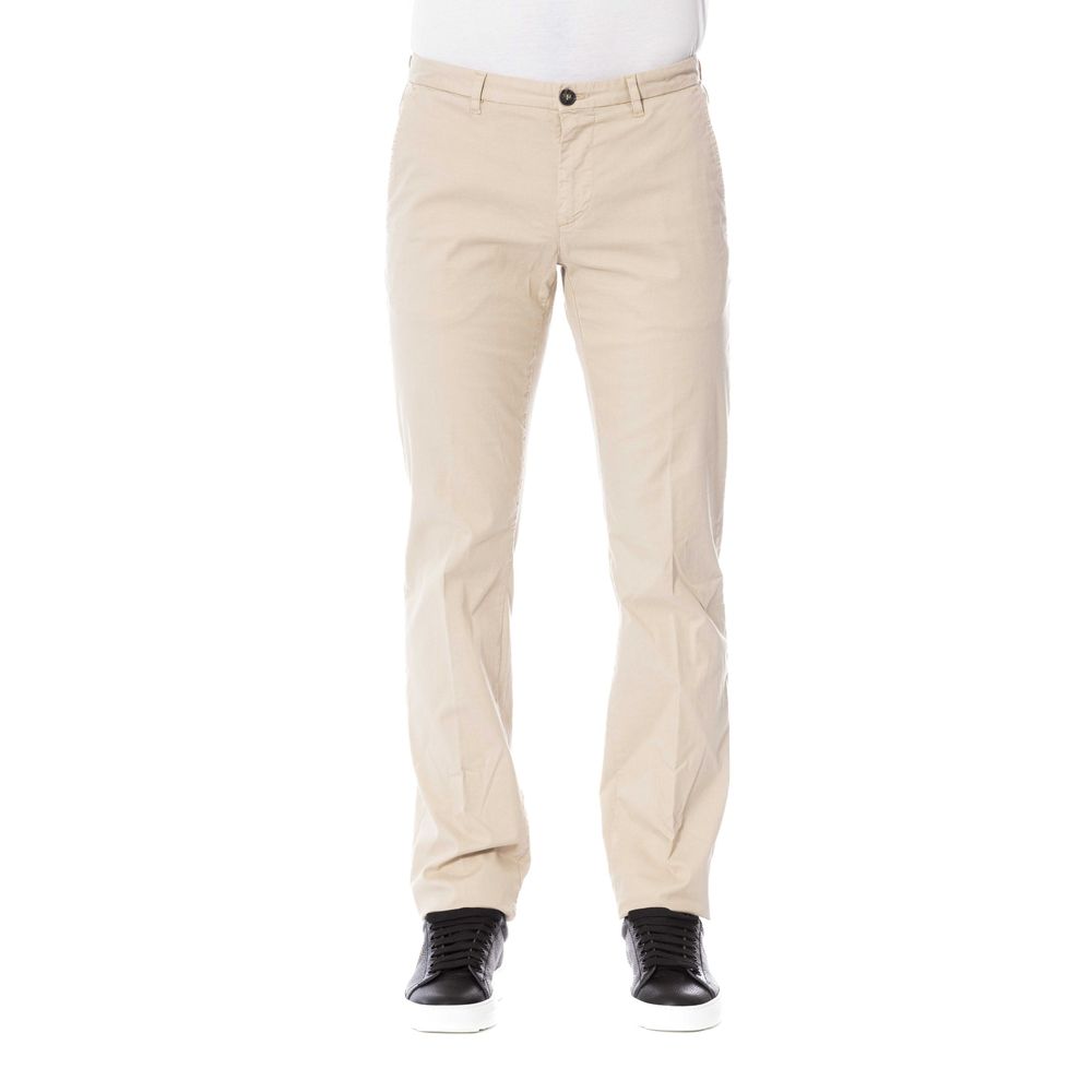 Trussardi Beige Cotton Jeans & Pant