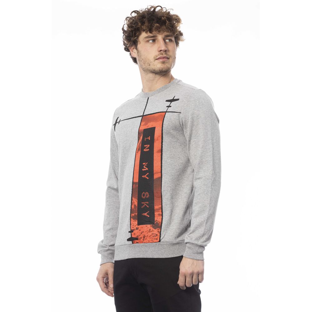 Trussardi Gray Cotton Sweater