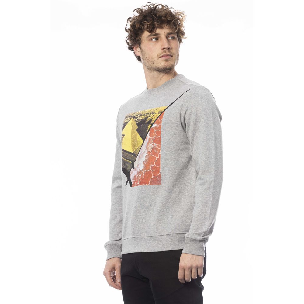 Trussardi Gray Cotton Sweater