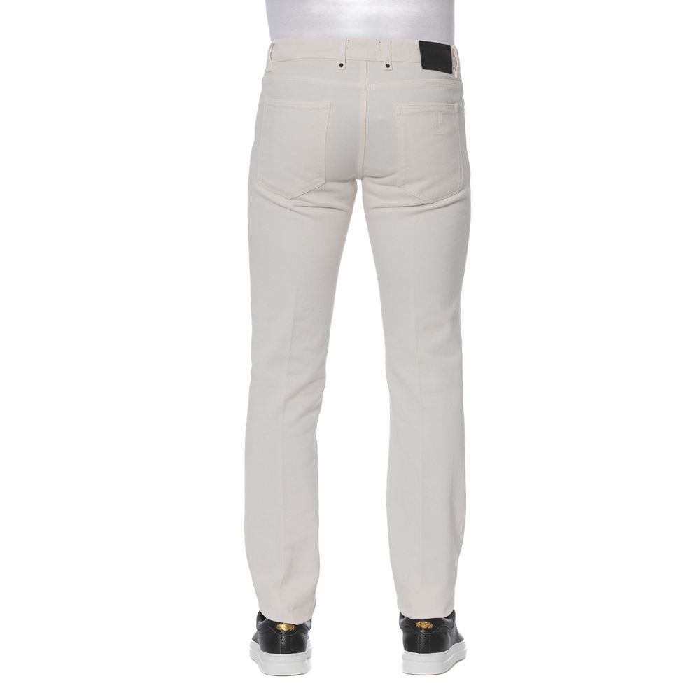 Trussardi White Cotton Jeans & Pant