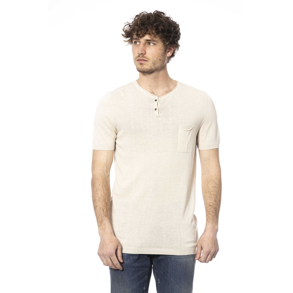 Distretto12 Beige Cotton T-Shirt