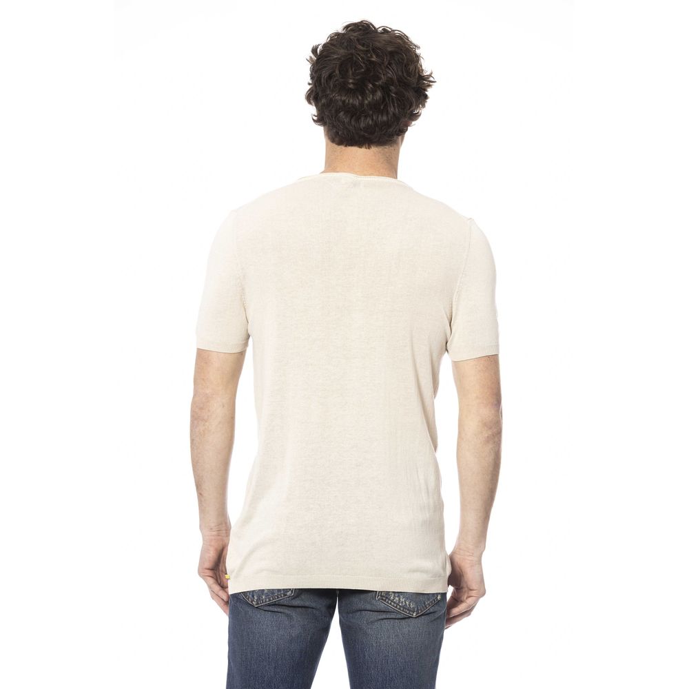 Distretto12 Beige Cotton T-Shirt