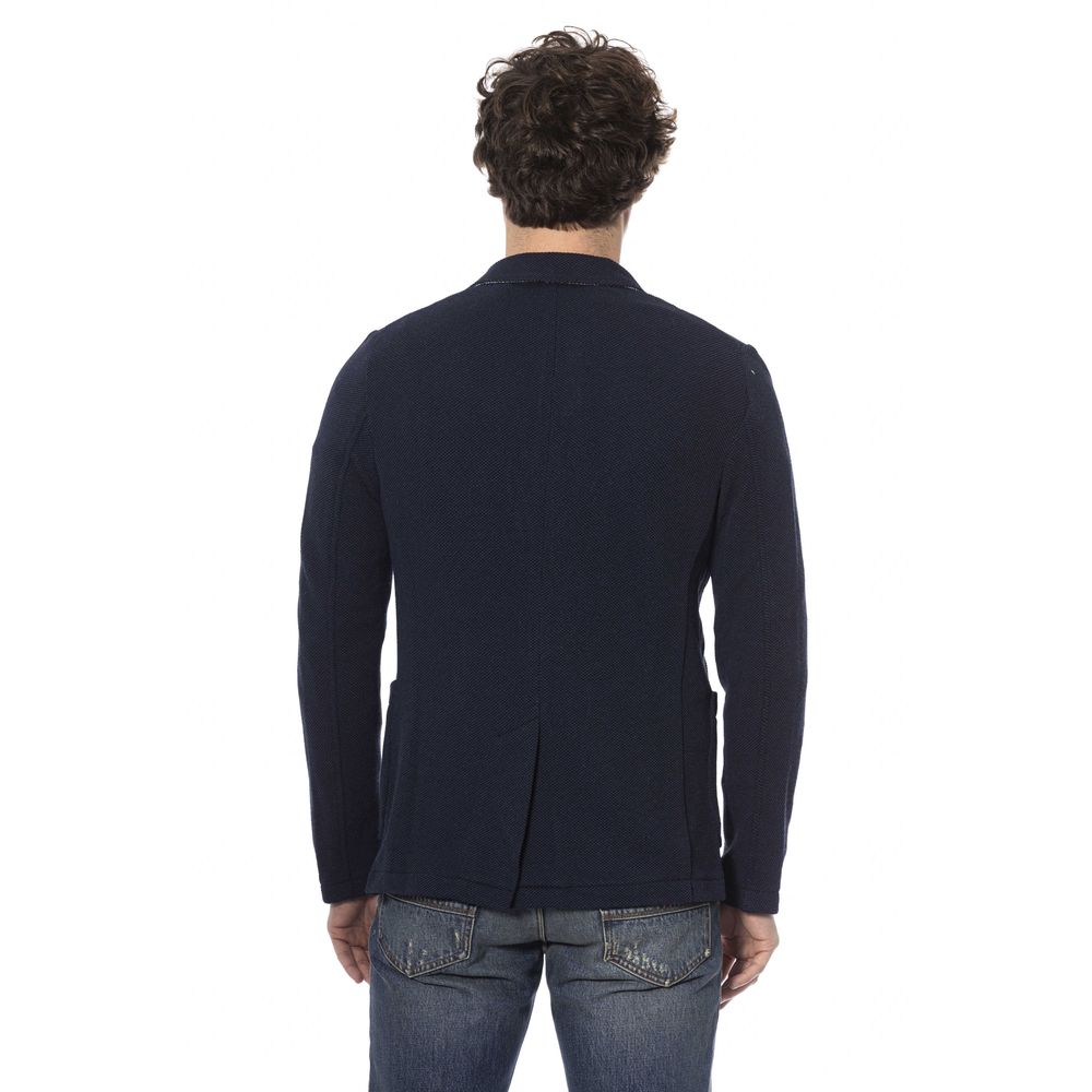 Distretto12 Blue Cotton Blazer